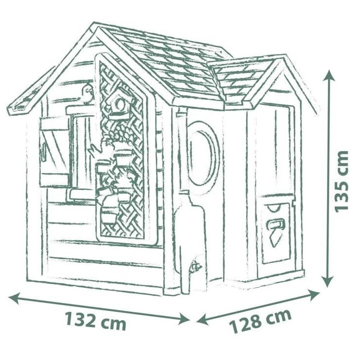 Smoby Life - Garden House - Maison theme Jardinage - Jardiniere, Treillis, Mangeoire a Oiseaux, Récupérateur d'eau - Des 2 ans Smoby Life - Garden House - Maison theme Jardinage - Jardiniere, Treillis, Mangeoire a Oiseaux, Récupérateur d'eau - Des 2 ans