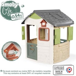 SMOBY Life - Maison Jura Lodge - Portillons a l'avant et a l'arriere -