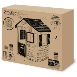 SMOBY Life - Maison Jura Lodge - Portillons a l'avant et a l'arriere -