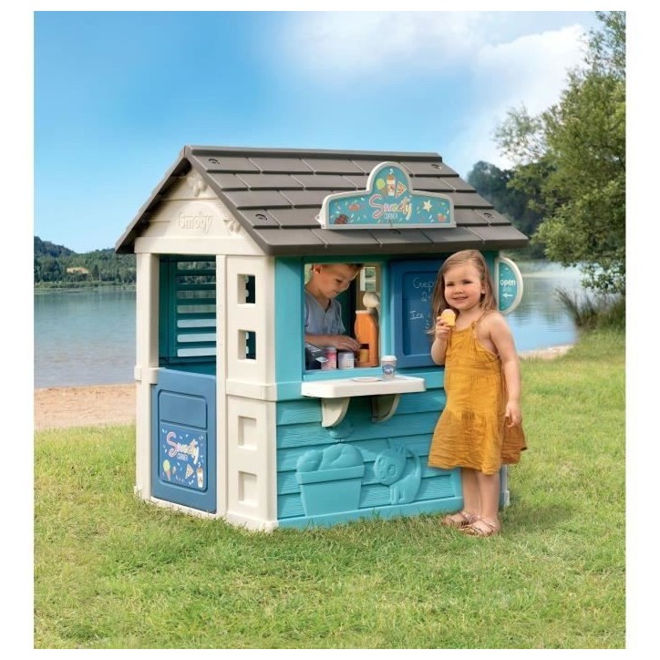 SMOBY - Maison Sweety Corner - Comptoir et espace de préparation - Machine a glaces - 18 accessoires inclus - Fabriqué en Fran SMOBY - Maison Sweety Corner - Comptoir et espace de préparation - Machine a glaces - 18 accessoires inclus - Fabriqué en Fran