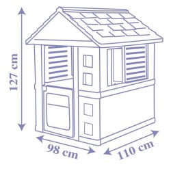 Maison La Reine des Neiges - Smoby - 1 portillon + 2 fenetres - Anti-U