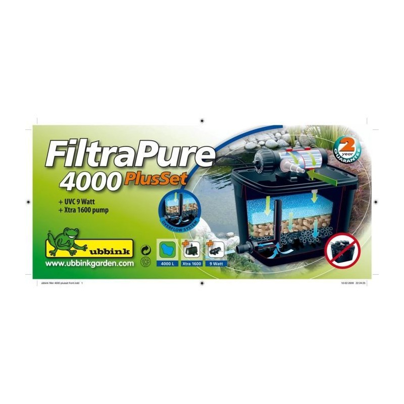 Ubbink Ensemble de filtre de bassin FiltraPure 4000 Plus 26 L 1355971 Ubbink Ensemble de filtre de bassin FiltraPure 4000 Plus 26 L 1355971