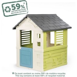 Smoby Life - Jolie Maison - Design Moderne - Portillon, Fenetres avec