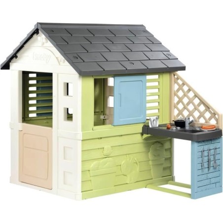 Smoby Life - Maison Pretty + Cuisine d'été - Plaque Grill et évier
