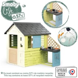 Smoby Life - Maison Pretty + Cuisine d'été - Plaque Grill et évier