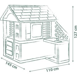 Smoby Life - Maison Pretty + Cuisine d'été - Plaque Grill et évier
