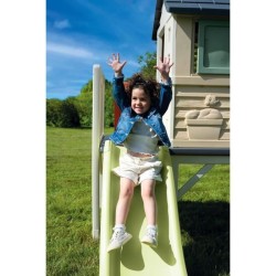 Smoby Life - Maison Pilotis avec toboggan - Nouveau colori - Plateform