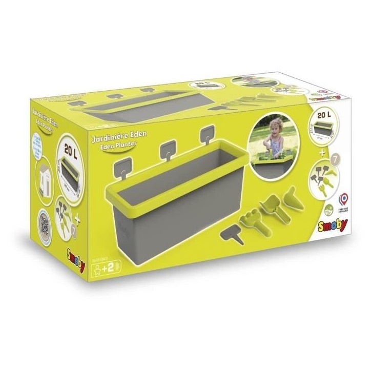 Jardiniere Smoby Eden garnie 20L - Accessoires de jardinage et écriteaux