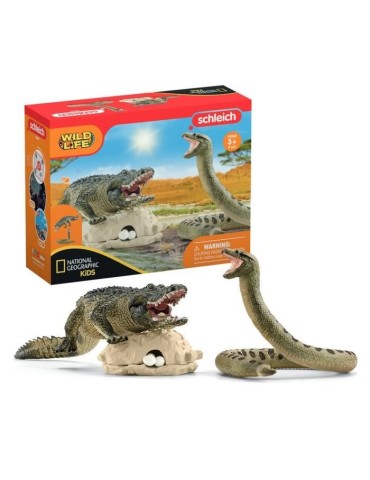 Coffret Duel Alligator/Anaconda SCHLEICH - Gamme Wild Life