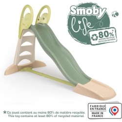 SMOBY Life - Toboggan XL - Glisse de 2m30 - Marches anti dérapantes -