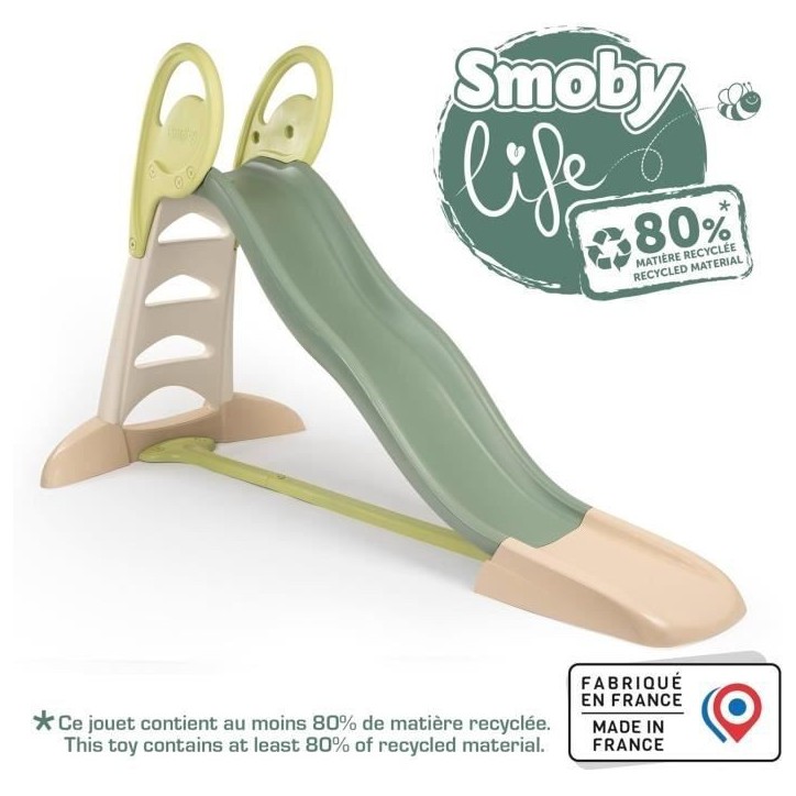 SMOBY Life - Toboggan XL - Glisse de 2m30 - Marches anti dérapantes - Des 3 ans SMOBY Life - Toboggan XL - Glisse de 2m30 - Marches anti dérapantes - Des 3 ans