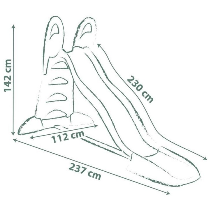 SMOBY Life - Toboggan XL - Glisse de 2m30 - Marches anti dérapantes - Des 3 ans SMOBY Life - Toboggan XL - Glisse de 2m30 - Marches anti dérapantes - Des 3 ans