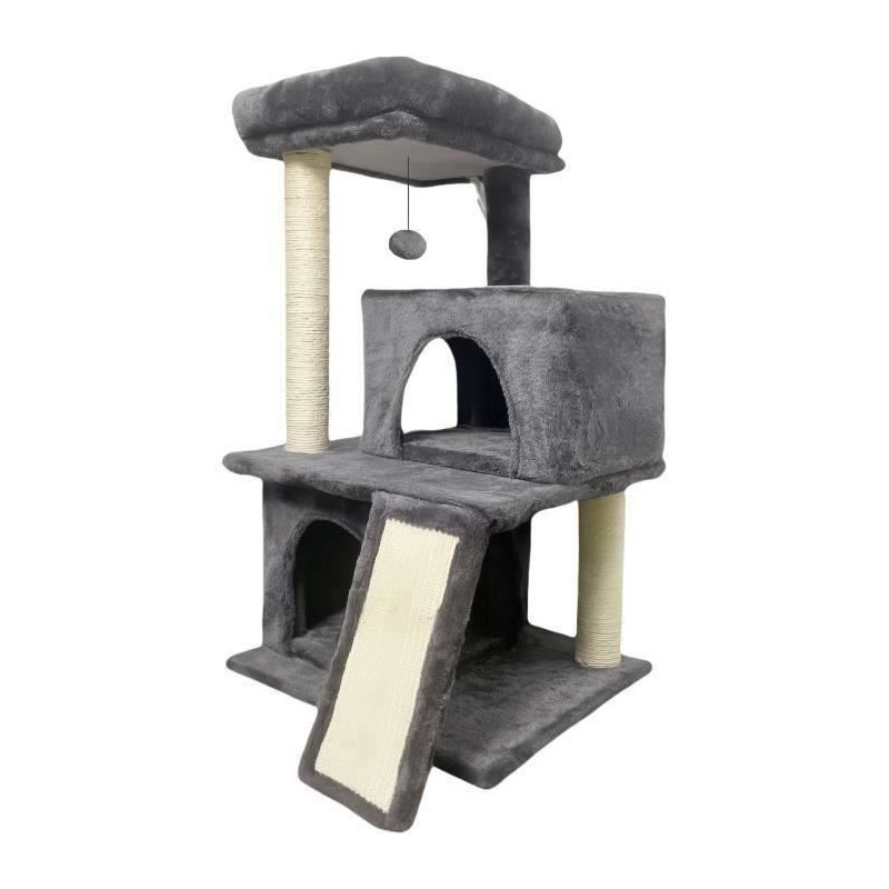 FLOPI Arbre a chat gris foncé- 44,5 x 48 x 86 cm - Gris foncé - 1 pl FLOPI Arbre a chat gris foncé- 44,5 x 48 x 86 cm - Gris foncé - 1 pl