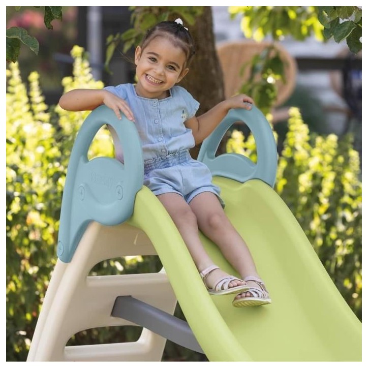 SMOBY Life - Toboggan Funny - Glisse de 2m - Echelle, marches antidérapantes - Anti-UV - Matiere Recyclé - Des 2 ans SMOBY Life - Toboggan Funny - Glisse de 2m - Echelle, marches antidérapantes - Anti-UV - Matiere Recyclé - Des 2 ans