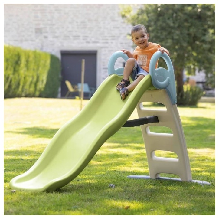 SMOBY Life - Toboggan Funny - Glisse de 2m - Echelle, marches antidérapantes - Anti-UV - Matiere Recyclé - Des 2 ans SMOBY Life - Toboggan Funny - Glisse de 2m - Echelle, marches antidérapantes - Anti-UV - Matiere Recyclé - Des 2 ans