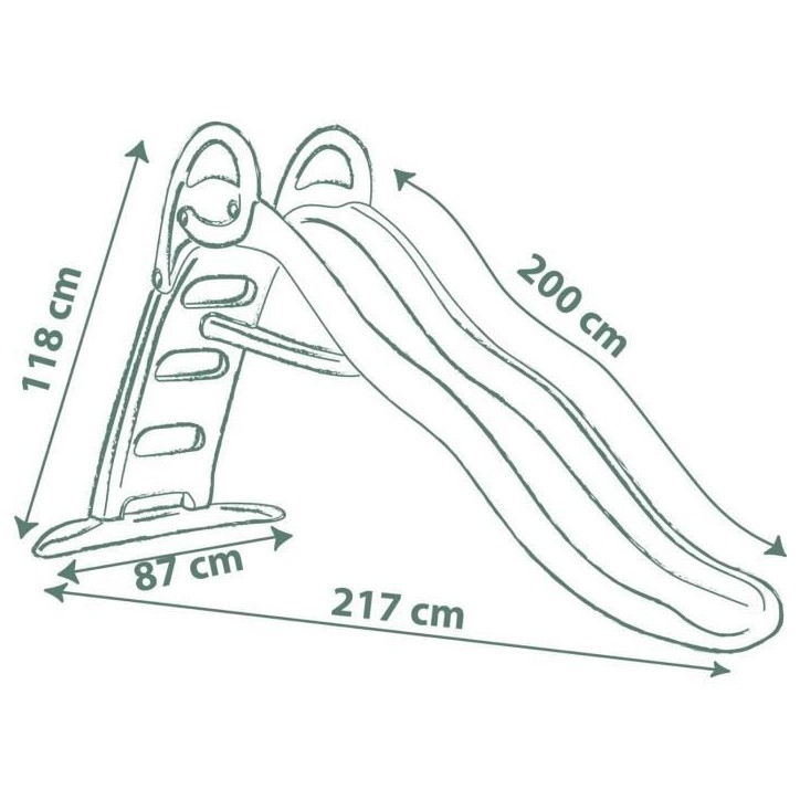 SMOBY Life - Toboggan Funny - Glisse de 2m - Echelle, marches antidérapantes - Anti-UV - Matiere Recyclé - Des 2 ans SMOBY Life - Toboggan Funny - Glisse de 2m - Echelle, marches antidérapantes - Anti-UV - Matiere Recyclé - Des 2 ans