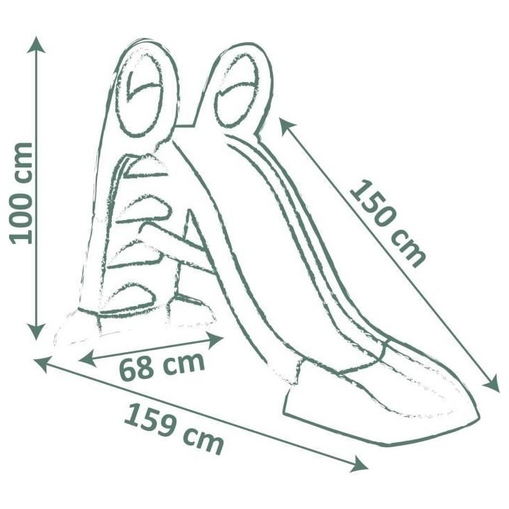 SMOBY Life - Toboggan Grand Modele - Glisse de 150cm - a partir de 2 ans SMOBY Life - Toboggan Grand Modele - Glisse de 150cm - a partir de 2 ans