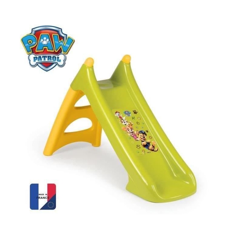 Smoby - Toboggan XS Pat' Patrouille - Glisse 90cm - H 75cm - Fabriqué