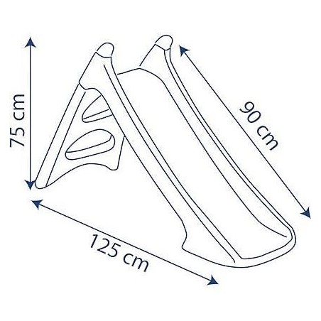 Smoby - Toboggan XS Pat' Patrouille - Glisse 90cm - H 75cm - Fabriqué en France