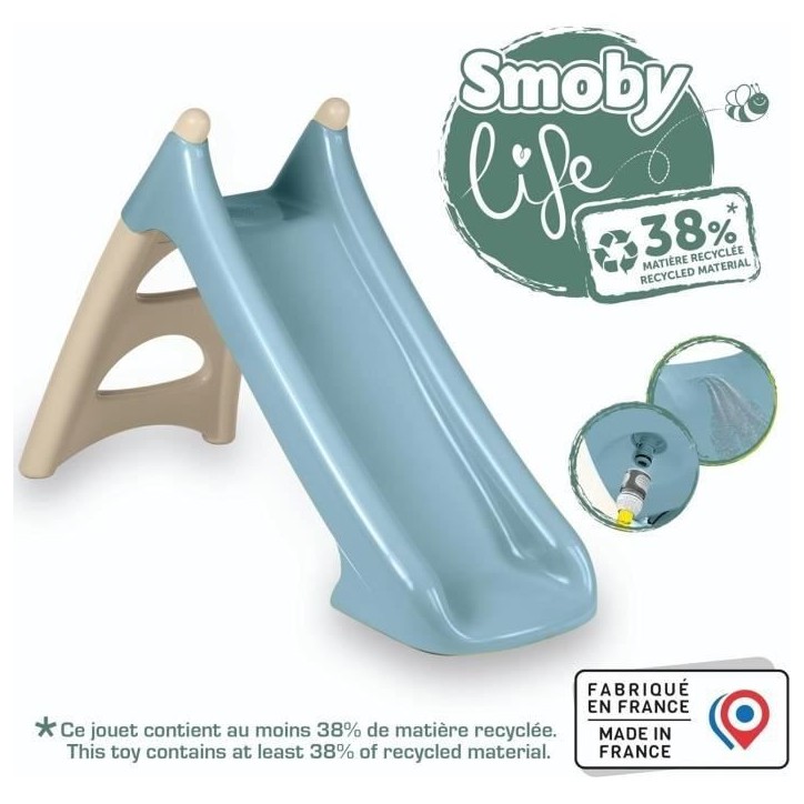 SMOBY - Toboggan XS Bleu - Glisse 90cm - Marches antidérapantes - Fabriqué en France SMOBY - Toboggan XS Bleu - Glisse 90cm - Marches antidérapantes - Fabriqué en France