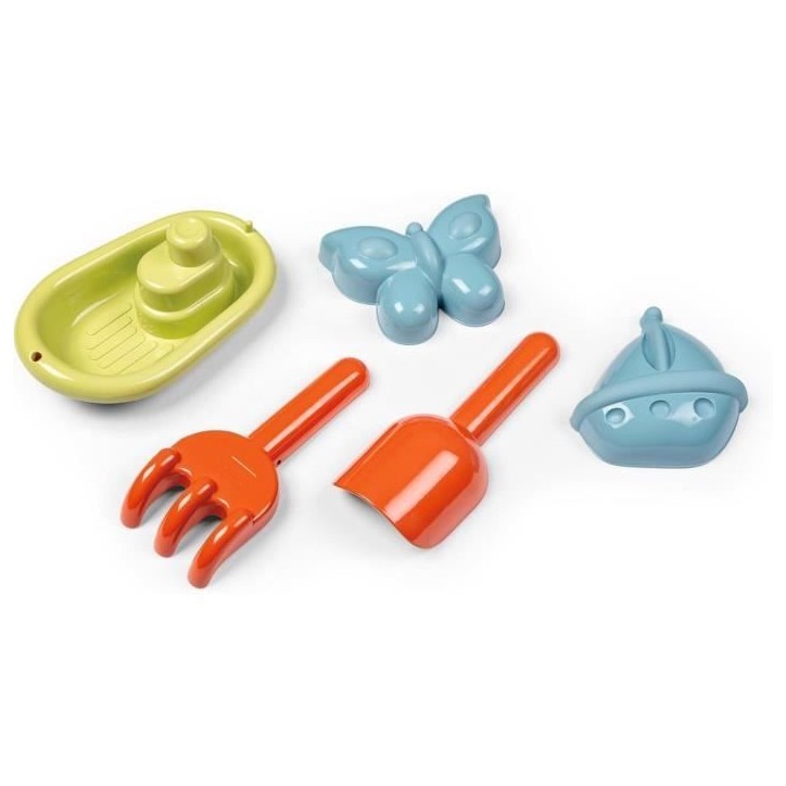 SMOBY Life - Table Sable et Eau - 2 bacs amovibles, pelle, râteau, bateau, moules a sable - Jouet d'extérieur - Des 18 mois SMOBY Life - Table Sable et Eau - 2 bacs amovibles, pelle, râteau, bateau, moules a sable - Jouet d'extérieur - Des 18 mois
