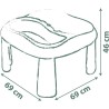 SMOBY Life - Table Sable et Eau - 2 bacs amovibles, pelle, râteau, ba