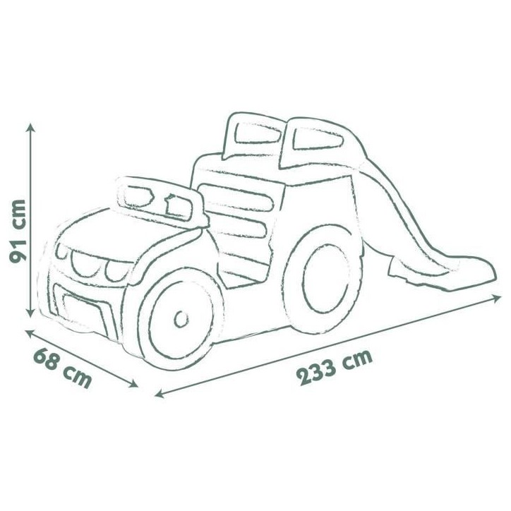 SMOBY Life - Adventure Car avec toboggan