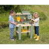 Smoby Life - Mud Kitchen - Jeu de cuisine en extérieur - 15 accessoir