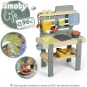 Smoby Life - Mud Kitchen - Jeu de cuisine en extérieur - 15 accessoir