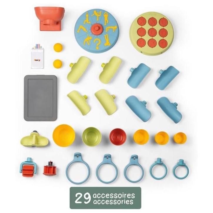 SMOBY Life - Activity Wall - Mur d'activités - 6 activités et 29 Accessoires