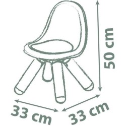 Smoby Life - Chaise enfant Bleu ciel - Pieds soufflés - Intérieur et