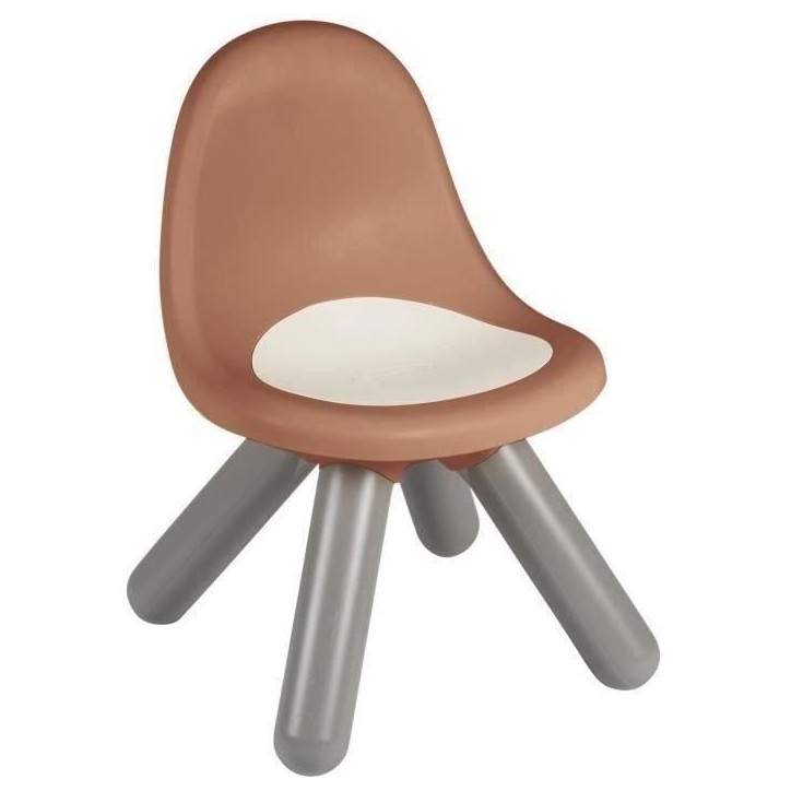 Smoby Life - Chaise enfant Terra Cotta - Pieds soufflés - Intérieur et Extérieur - Anti-UV
