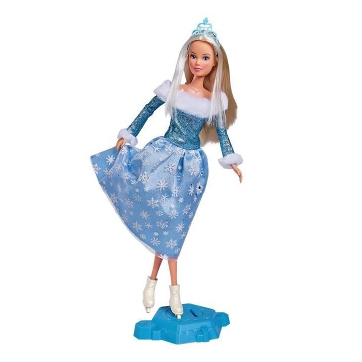 Poupée Steffi Love - SILVERTORN - SL PATINAGE - Patinage sur glace - Robe a flocons de neige - Couronne Poupée Steffi Love - SILVERTORN - SL PATINAGE - Patinage sur glace - Robe a flocons de neige - Couronne