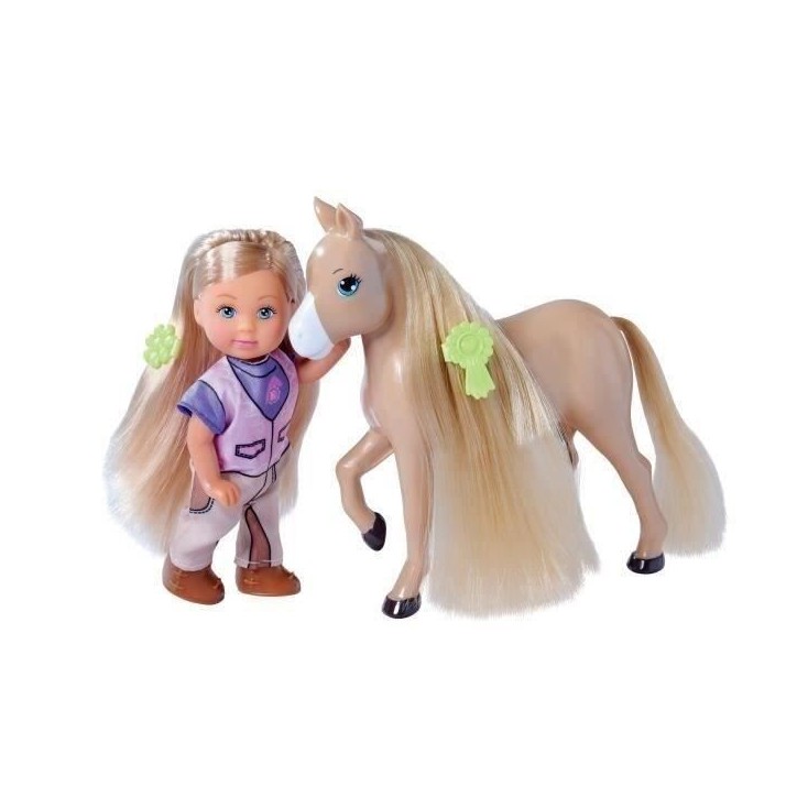Caleche et cheval pour poupée STEFFI LOVE Evi - SILVERTORN - 12cm - Accessoires inclus Caleche et cheval pour poupée STEFFI LOVE Evi - SILVERTORN - 12cm - Accessoires inclus