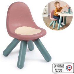 Little Smoby - Chaise enfant rose - Pieds soufflés - Intérieur et Ex