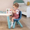 Little Smoby - Chaise enfant bleue - Pieds soufflés - Intérieur et E
