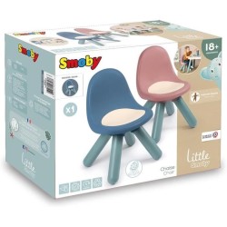 Little Smoby - Chaise enfant bleue - Pieds soufflés - Intérieur et E