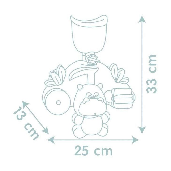 Jouet de bain Smoby Little Smoby Hippo - Toboggan et roues pour bébé de 18 mois - Bleu et vert Jouet de bain Smoby Little Smoby Hippo - Toboggan et roues pour bébé de 18 mois - Bleu et vert