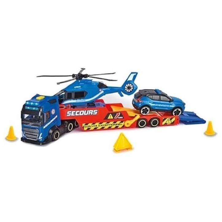 Camion Porteur 40cm + Hélicoptere + Véhicule de Gendarmerie - Dickie Camion Porteur 40cm + Hélicoptere + Véhicule de Gendarmerie - Dickie