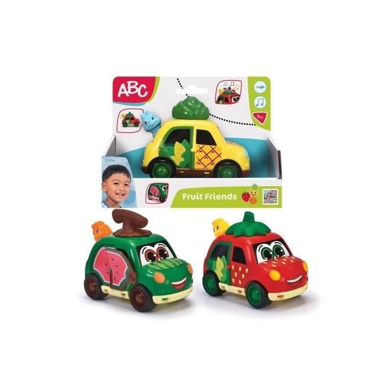 Voiture sonore pour enfant - Dickie - ABC Fruit Friends - Fonctions so