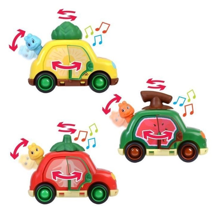 Voiture sonore pour enfant - Dickie - ABC Fruit Friends - Fonctions sonores et accessoires - A partir de 12 mois Voiture sonore pour enfant - Dickie - ABC Fruit Friends - Fonctions sonores et accessoires - A partir de 12 mois