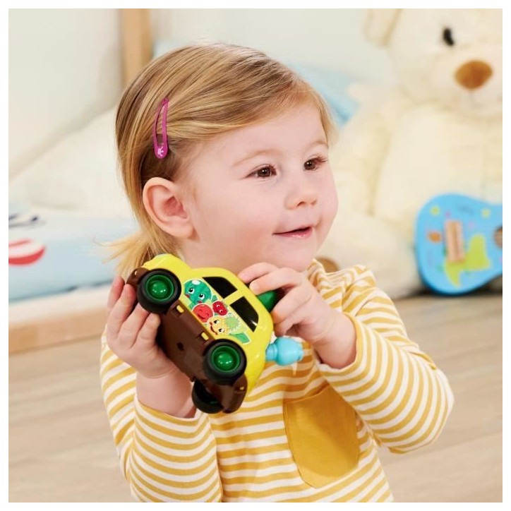 Voiture sonore pour enfant - Dickie - ABC Fruit Friends - Fonctions sonores et accessoires - A partir de 12 mois Voiture sonore pour enfant - Dickie - ABC Fruit Friends - Fonctions sonores et accessoires - A partir de 12 mois
