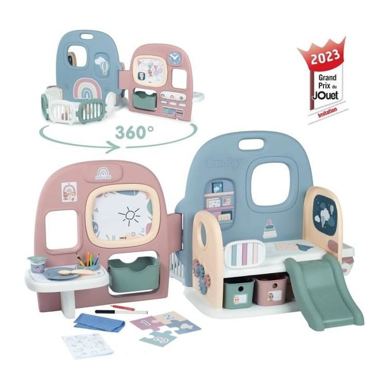 Smoby - Baby Care - Creche 5 Espaces + 27 Accessoires - Poupon jusqu'a Smoby - Baby Care - Creche 5 Espaces + 27 Accessoires - Poupon jusqu'a