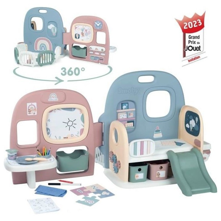Smoby - Baby Care - Creche 5 Espaces + 27 Accessoires - Poupon jusqu'a 42 cm Smoby - Baby Care - Creche 5 Espaces + 27 Accessoires - Poupon jusqu'a 42 cm