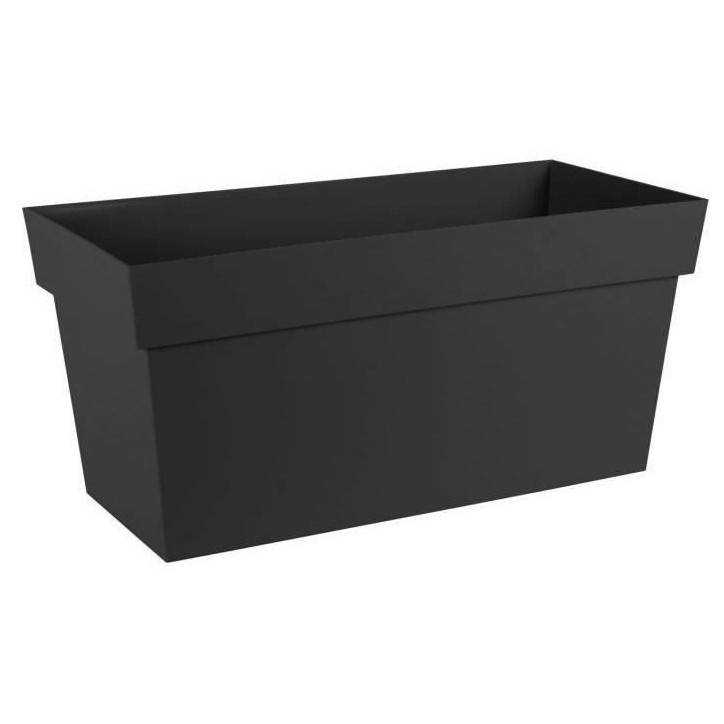 Jardiniere Muret a réserve d'eau avec roulettes - EDA - Toscane - 74 L - 79 x 35 x H.39 cm - Gris Anthracite Jardiniere Muret a réserve d'eau avec roulettes - EDA - Toscane - 74 L - 79 x 35 x H.39 cm - Gris Anthracite