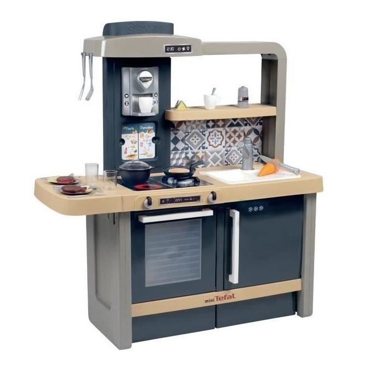 Cuisine évolutive Tefal de Smoby - Pour enfants des 3 ans - Avec plinthes amovibles - 31 accessoires inclus Cuisine évolutive Tefal de Smoby - Pour enfants des 3 ans - Avec plinthes amovibles - 31 accessoires inclus