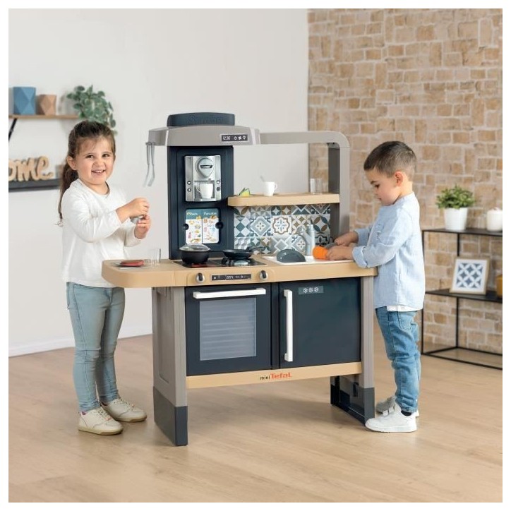 Cuisine évolutive Tefal de Smoby - Pour enfants des 3 ans - Avec plinthes amovibles - 31 accessoires inclus Cuisine évolutive Tefal de Smoby - Pour enfants des 3 ans - Avec plinthes amovibles - 31 accessoires inclus