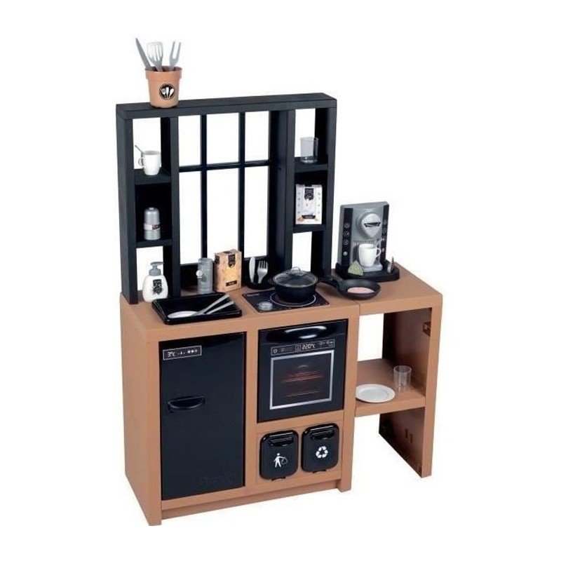 Cuisine pour enfants Smoby Loft avec 32 accessoires, design industriel Cuisine pour enfants Smoby Loft avec 32 accessoires, design industriel
