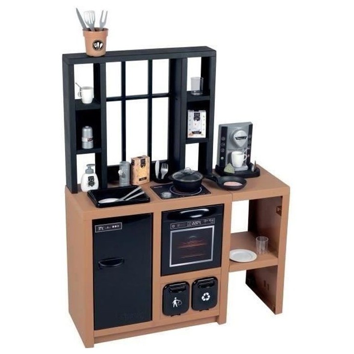 Cuisine pour enfants Smoby Loft avec 32 accessoires, design industriel, des 3 ans