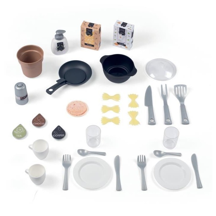 Cuisine pour enfants Smoby Loft avec 32 accessoires, design industriel, des 3 ans
